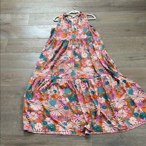 BB Dakota Floral Maxi Dress - Pink, Orange, Blue